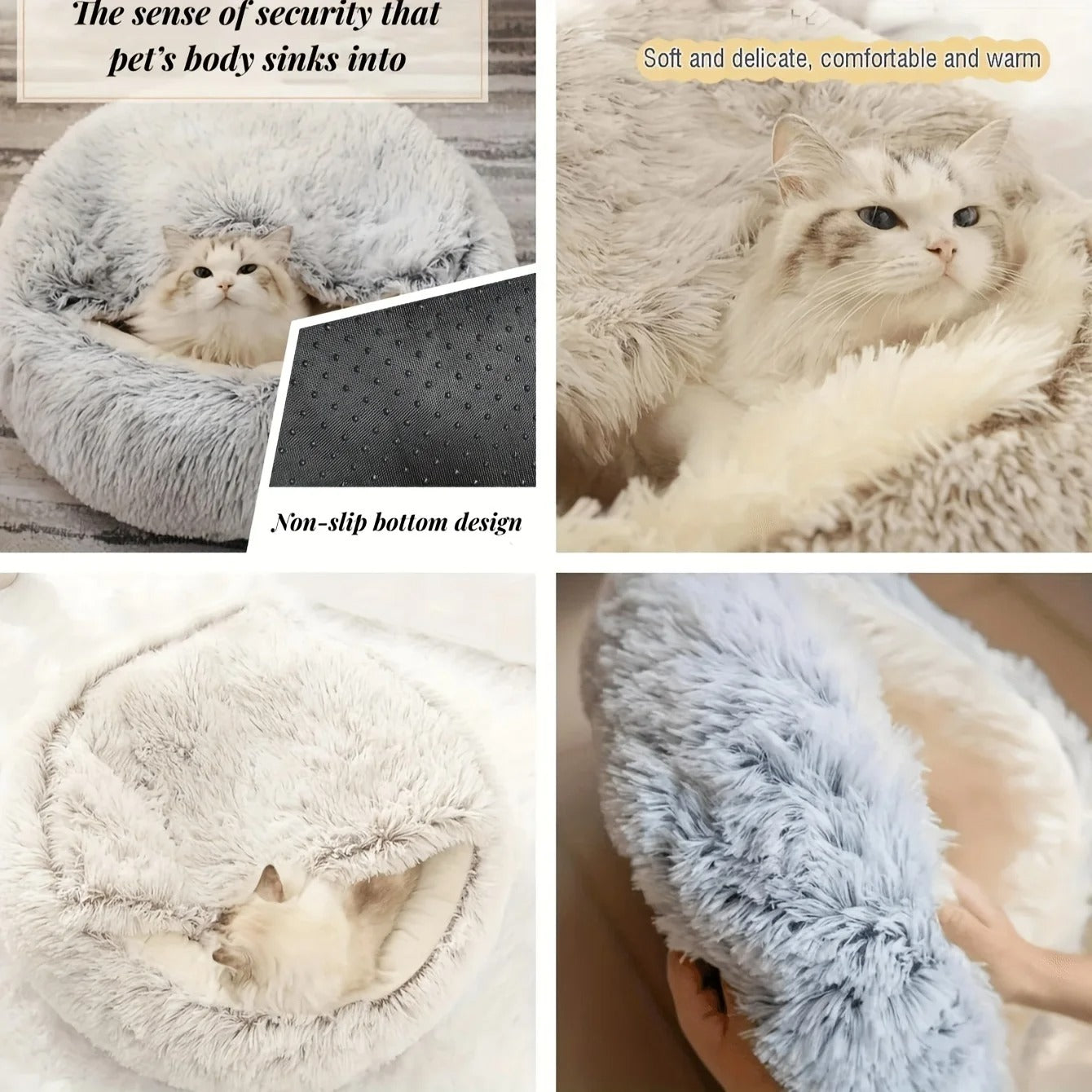 CozyNesty™ Cocoon Pet Bed